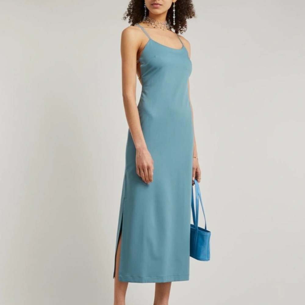 Paloma Wool Chain Cross-back Dress in Blue